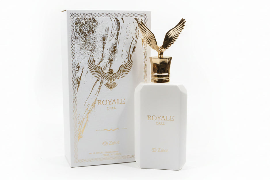 Royale Opal de Zakat Parfums. Es un aroma cálido, especiado y profundo, ideal para climas templados o salidas nocturnas debido a su gran proyección y dulzura. ✨️💛