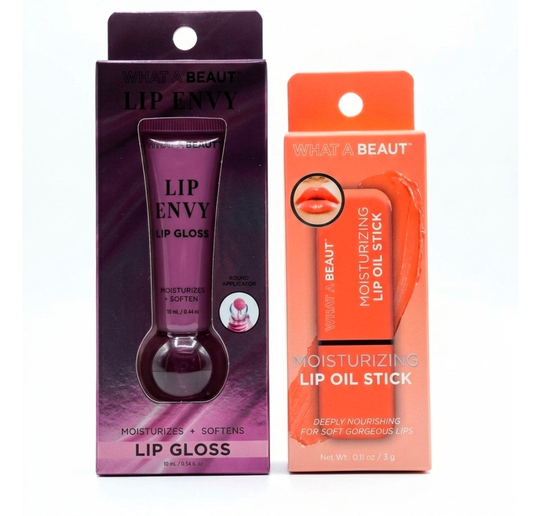 :
💄 ¡Consigue unos labios de impacto e hidratados!
Llegaron los favoritos de What A Beaut para darle a tu sonrisa el brillo y la nutrición que necesita:
• 💖 Lip Envy Gloss: Brillo espejo, suavidad y volumen al instante.
🍊 Lip Oil Stick: Nutrición profu