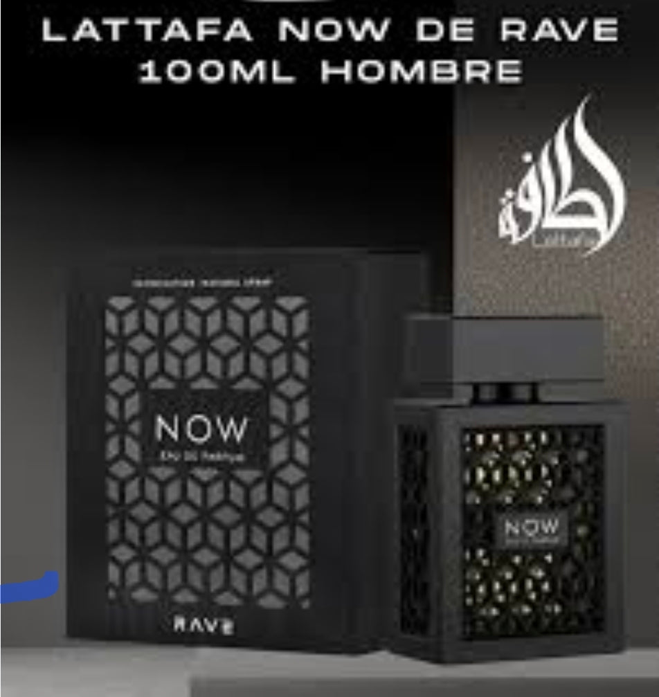Rave Now Black de Lattafa, una fragancia de la familia olfativa Amaderada Aromática. Su aroma es sumamente popular debido a que ofrece una explosión frutal, fresca y ahumada, muy similar al estilo del reconocido perfume Creed Aventus.100% Original.