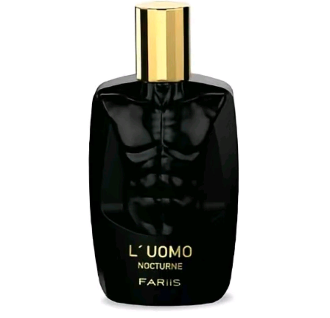 El aroma de L'Uomo Nocturne de Fariis destaca por ser una fragancia masculina intensa, misteriosa, dulce y sofisticada. 100% Original.