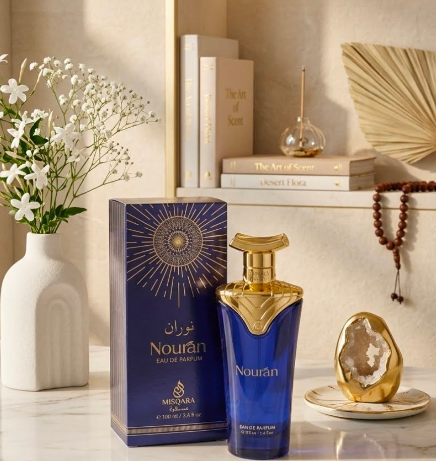 El perfume Nourán de Misqara es una fragancia con un perfil aromático intenso, elegante y de estilo oriental. Inspiración