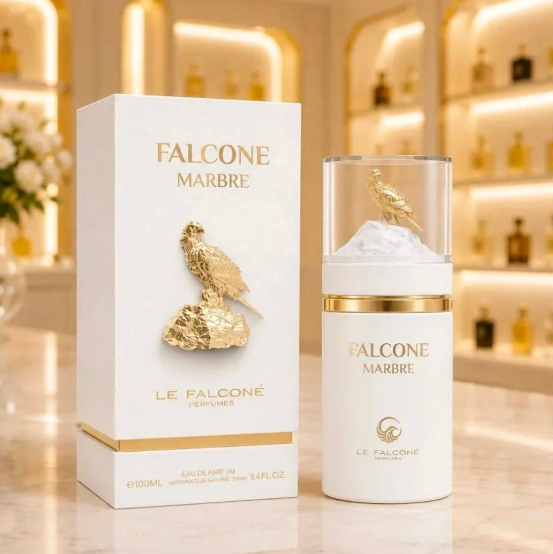 Falcone Marbre de Le Falcone (Eau de Parfum – 100ml)La esencia del poder y la sofisticación. Diseñado para el hombre moderno que avanza con paso firme, Falcone Marbre es una declaración implícita de confianza y éxito. 🤍✨️