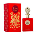 Inaaya Rida Red (Eau de Parfum) es una fragancia de origen árabe caracterizada por un perfil cálido, especiado, floral y balsámico, diseñada especialmente para destacar con sensualidad y elegancia. El nombre "Rida" evoca una sensación de paz inter
