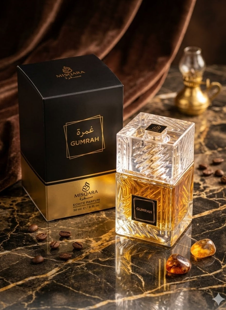 Canela, nuez moscada y bergamota, Dátiles, praliné, nardos y azahar. Perfume dulce.  Inspiración.