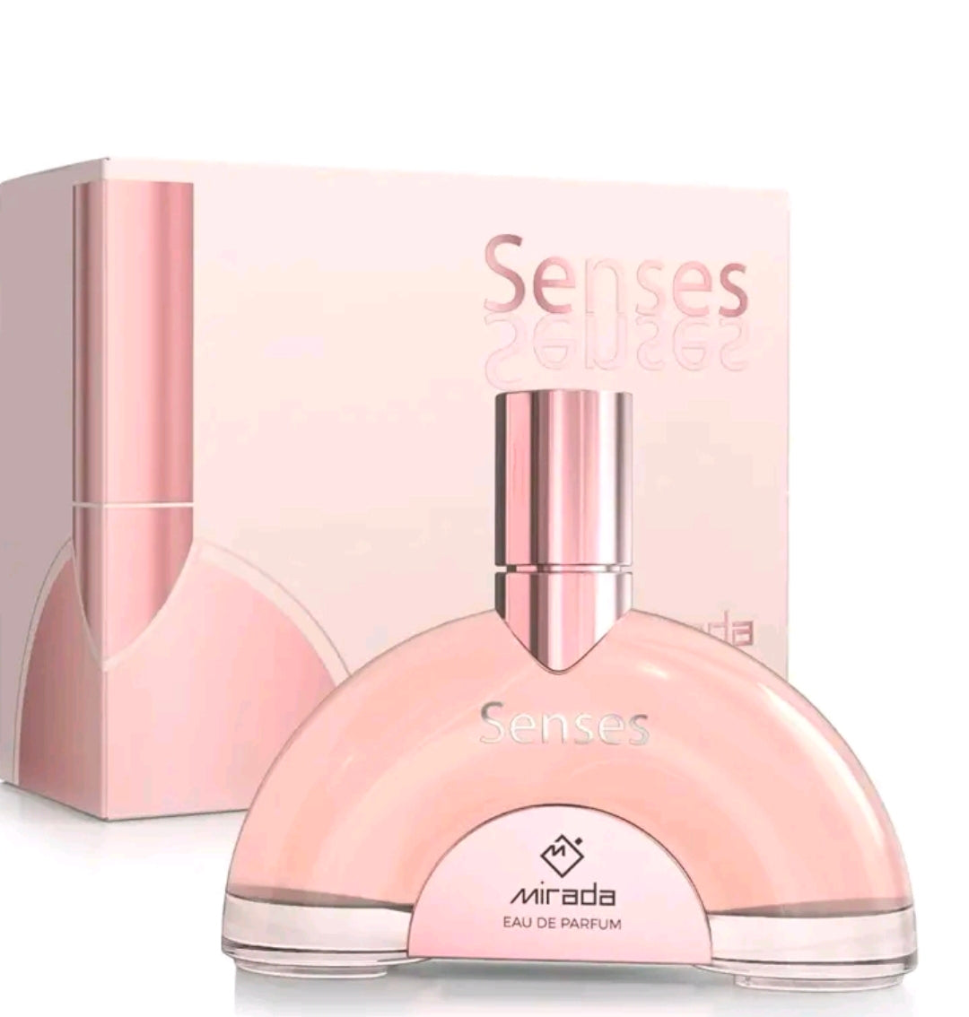 Mirada Senses (Eau de Parfum), una fragancia femenina. Es una fragancia ligera, ultrafemenina y luminosa. Se siente como un jardín de flores frescas combinado con frutas ácidas y dulces. 100% Original