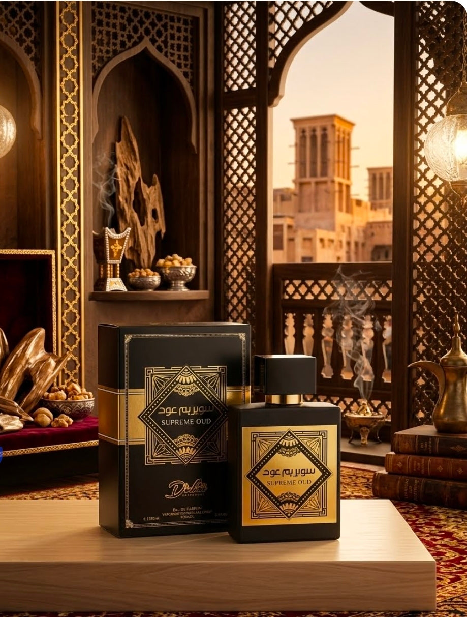 Es perfecto para salidas nocturnas, cenas, discotecas o eventos formales donde el clima refresca un poco.Madera de oud, rosa y azafrán (dan el toque exótico árabe). Inspirado.