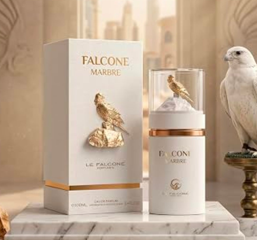 Falcone Marbre de Le Falcone (Eau de Parfum – 100ml)La esencia del poder y la sofisticación. Diseñado para el hombre moderno que avanza con paso firme, Falcone Marbre es una declaración implícita de confianza y éxito. 🤍✨️