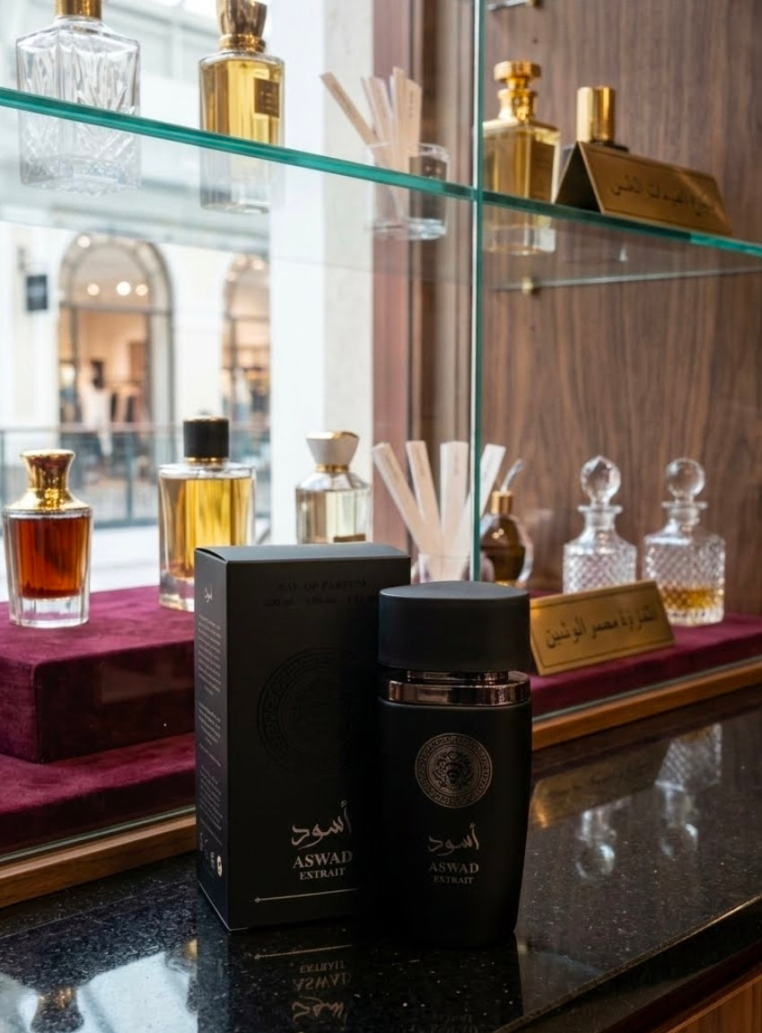 Just Aswad de Fragrance World configuran una pirámide aromática profundamente especiada, cálida y masculina. Inspiración.