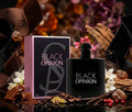 Black Opinion es un perfume con aroma que destaca por un contraste marcado entre el amargor del café, el picante de las especias y la extrema dulzura de sus notas de fondo. Inspiración