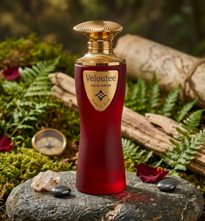 Veloutée de Frais et Frais (Eau de Parfum)Es un aroma envolvente, sensual y opulento. Destaca de manera excepcional en climas frescos, noches o eventos especiales donde se busca dejar una estela memorable. 100% Original