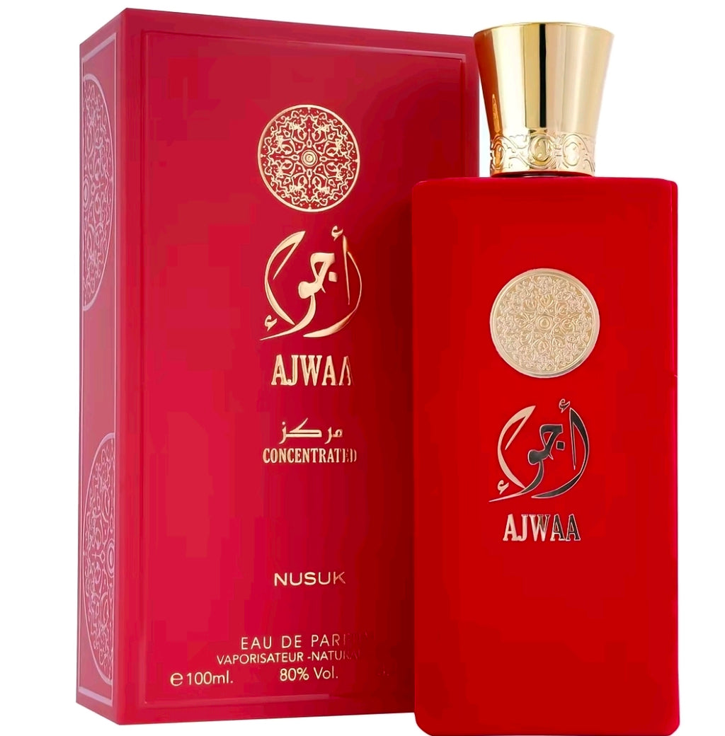Elegancia árabe, frescura tropical y una sensualidad cremosa que enamora a primera vista♥️Ajwaa Concentrated de Nusuk es una fragancia vibrante, moderna y profundamente cautivadora. Diseñado para quienes aman los aromas con una identidad clara y duradera.