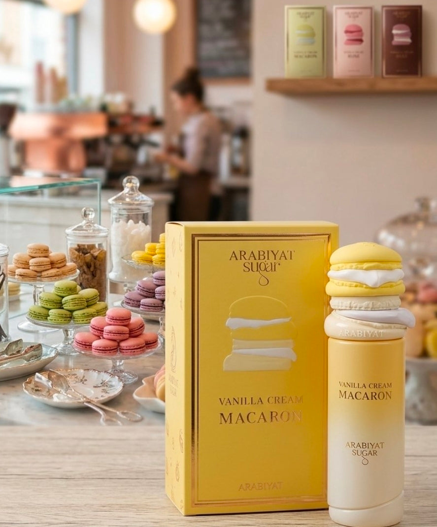 El perfume Arabiyat Sugar Vanilla Cream Macaron destaca en el mundo de la perfumería por ofrecer una propuesta gourmand hiperrealista, diseñada para quienes disfrutan de los aromas que evocan postres y dulces cremosos. Mujer