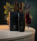 Just Aswad de Fragrance World configuran una pirámide aromática profundamente especiada, cálida y masculina. Inspiración.