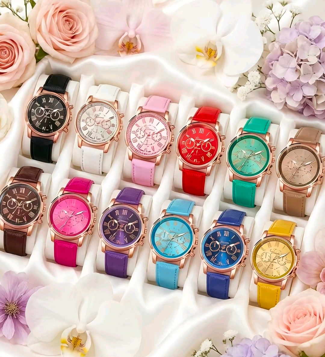 12 relojes analógicos para mujer. Estos colores son neutros y combinan con el 90% de tu clóset. Llévalos cuando uses ropa formal, vestidos de noche o sacos de trabajo.