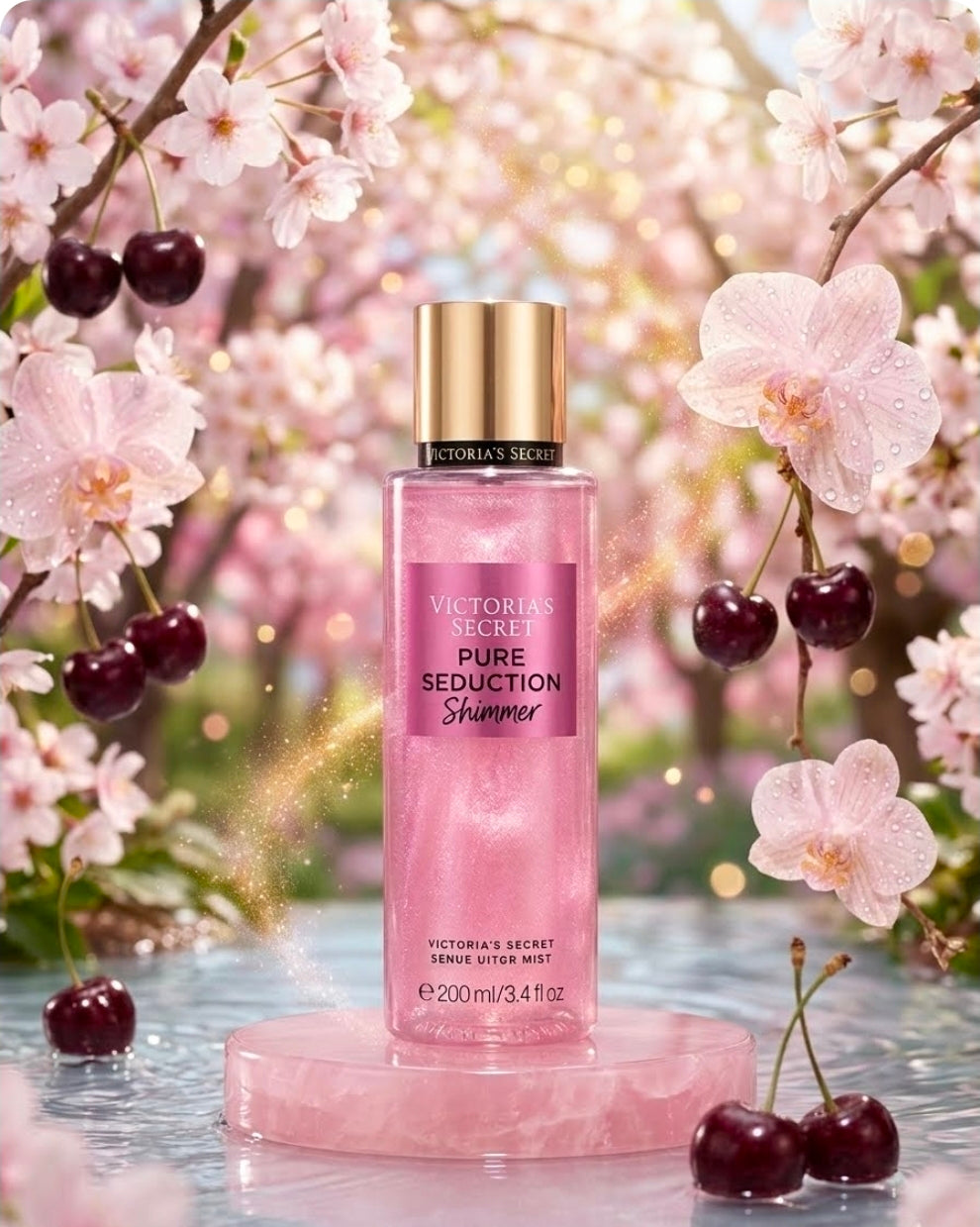 Victoria's Secret Pure Seduction Shimmer, destaca por ser marcadamente frutal y floral.   Ciruela dulce,Fresia floral,Melón refrescante. 100% Original