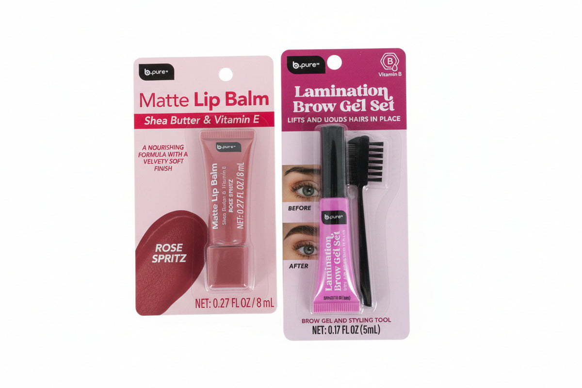 💄✨ ¡El dúo perfecto para consentir tus labios y cejas! El bálsamo labial con manteca de karité y vitamina E deja una sensación suave, mientras el gel de laminación ayuda a peinar y mantener las cejas en su lugar. 💕 ¡Dos esenciales para tu rutina.