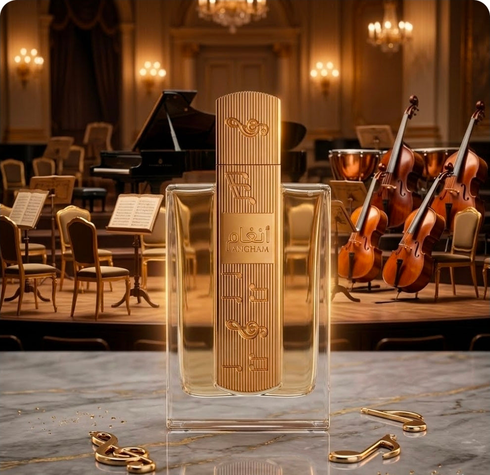 Perfume está diseñado como una sinfonía olfativa donde las notas cambian notablemente con las horas.vainilla rica y cremosa, abrazada por la profundidad resinosa del ámbar y la suavidad del almizcle, que se adhiere a la piel como una  sedosa. 100% Origina