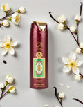 Lattafa Pride Queen of Arabia Perfumed Spray (200 ml), un body spray femenino de la línea de lujo de Lattafa. Destaca por su perfil olfativo exótico, dulce y tropical con una presentación en tonos guinda.