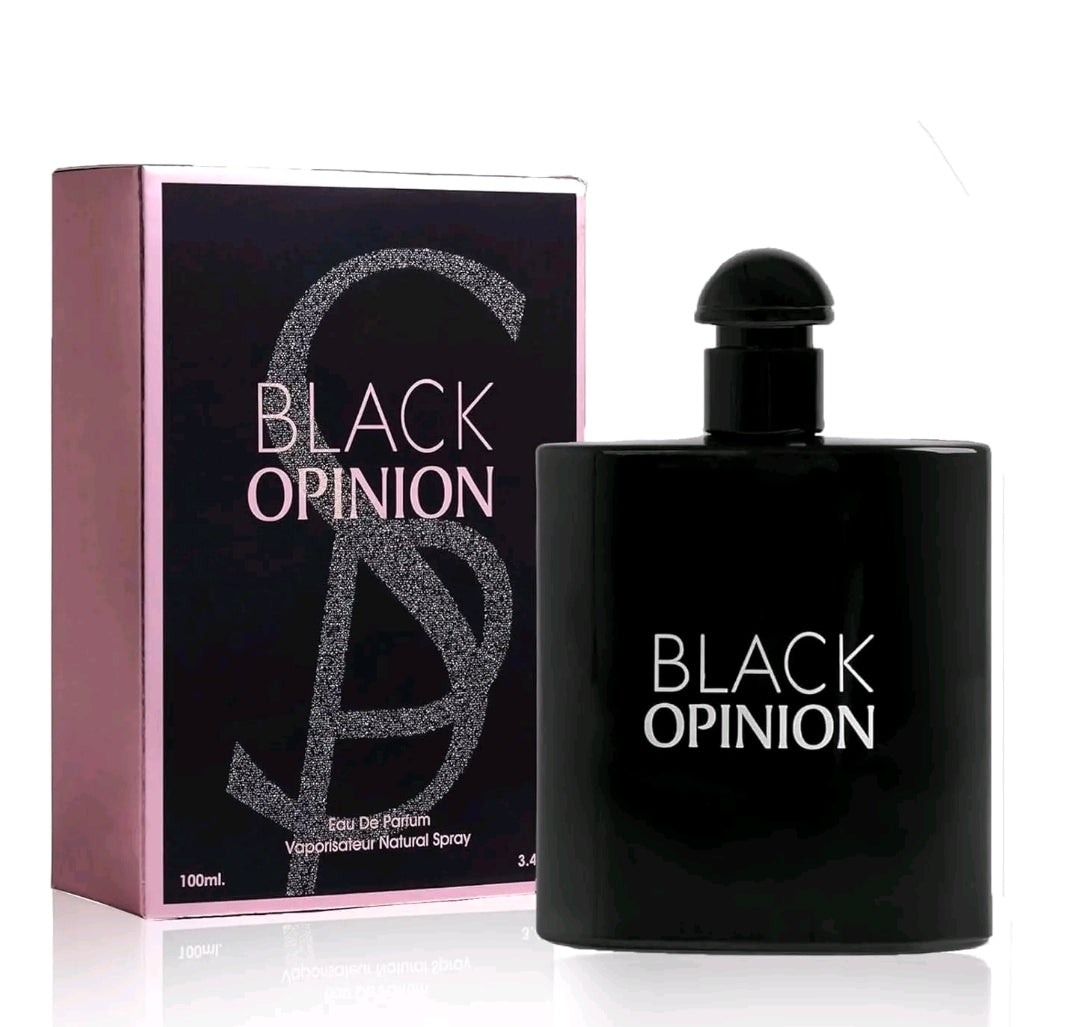 Black Opinion es un perfume con aroma que destaca por un contraste marcado entre el amargor del café, el picante de las especias y la extrema dulzura de sus notas de fondo. Inspiración