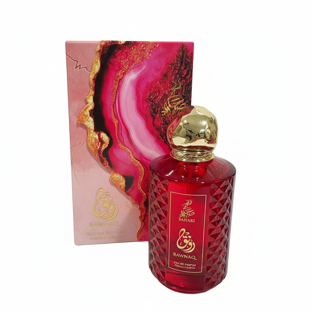 Rawnaq de Sahari Parfums.       Su perfil aromático destaca por ser una fragancia fresca, limpia, floral y sutilmente dulce.💖