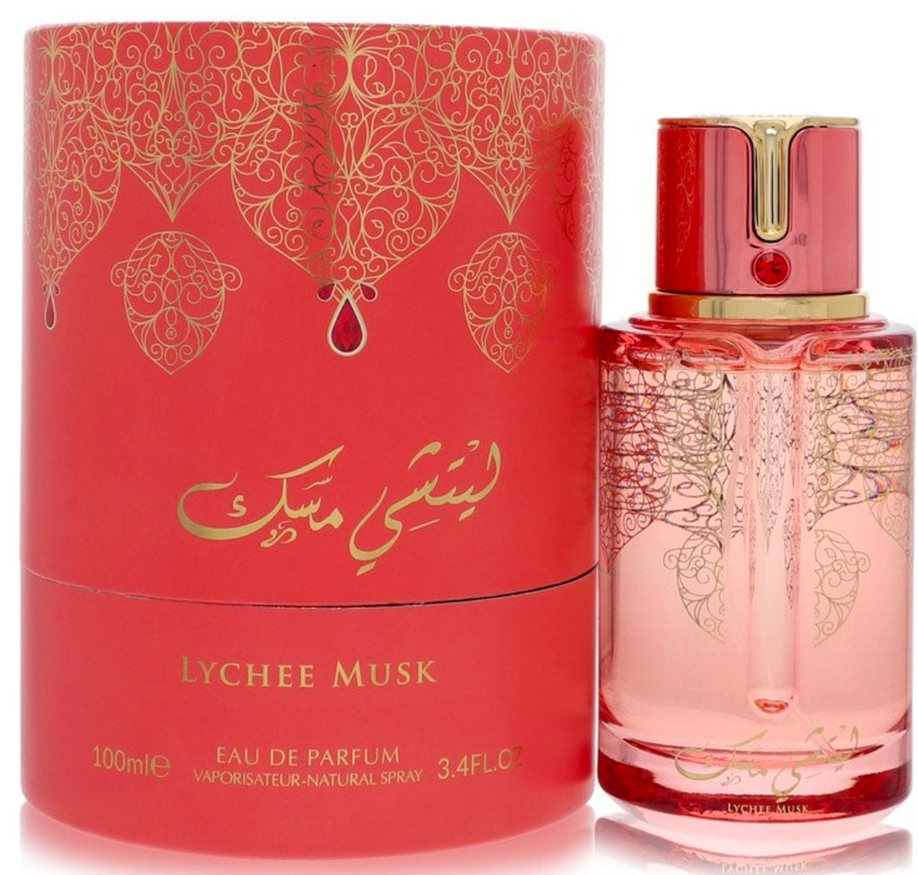 Lychee Musk de la línea Arabiyat Prestige (una colección de la casa de Dubái ♥️. Es una fragancia unisex muy popular por su aroma dulce, tropical y avainillado, ideal para quienes disfrutan de los perfumes de estilo árabe con notas frutales y almizcladas.